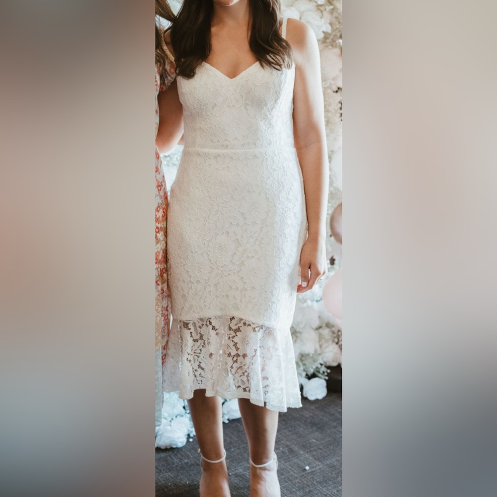 Guess White Lace Dress